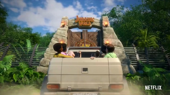 《侏罗纪世界》动画新预告 少年少女恐龙岛惊险求生-游戏论